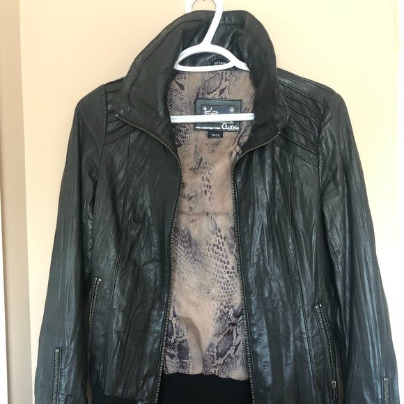 Aritzia Mackage Leather Jacket - Picture 2 of 6